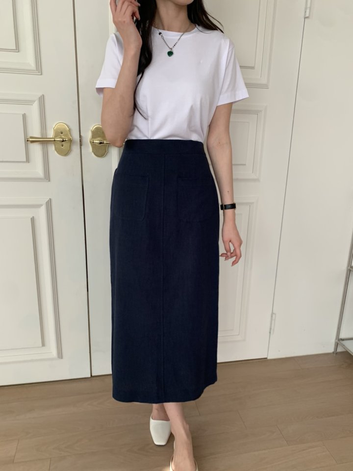 Allu - Korean Women Fashion - #momslook - Linen Pocket Skirt - 11