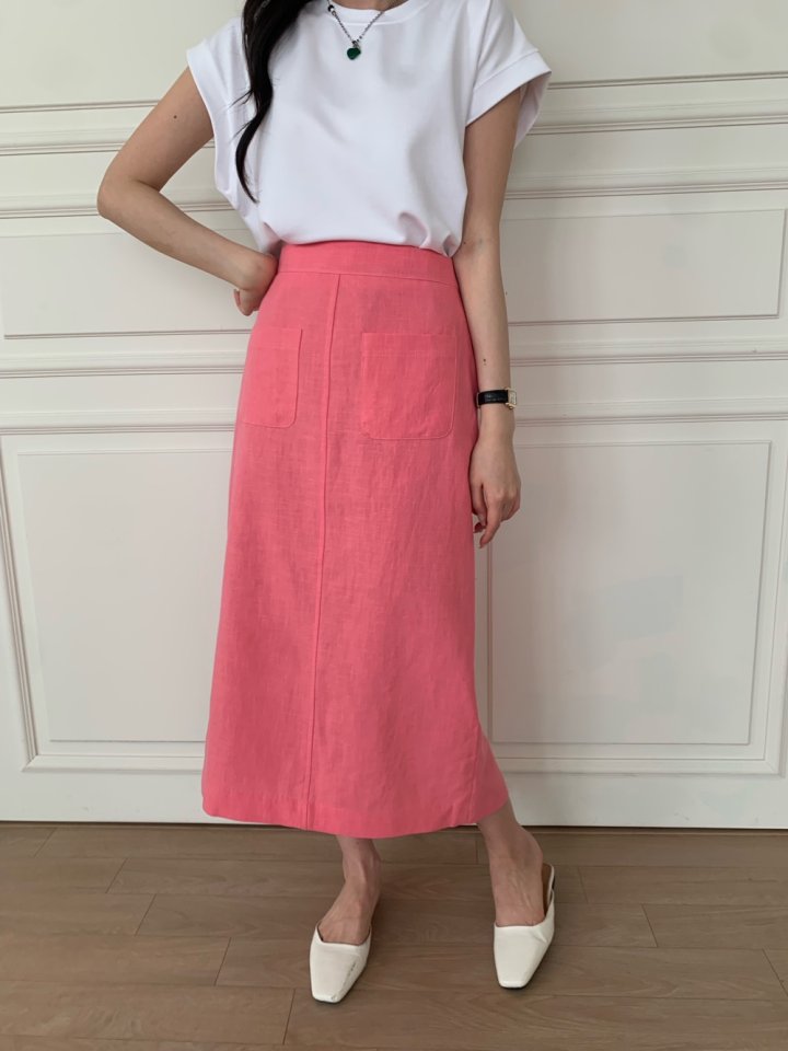 Allu - Korean Women Fashion - #momslook - Linen Pocket Skirt - 10