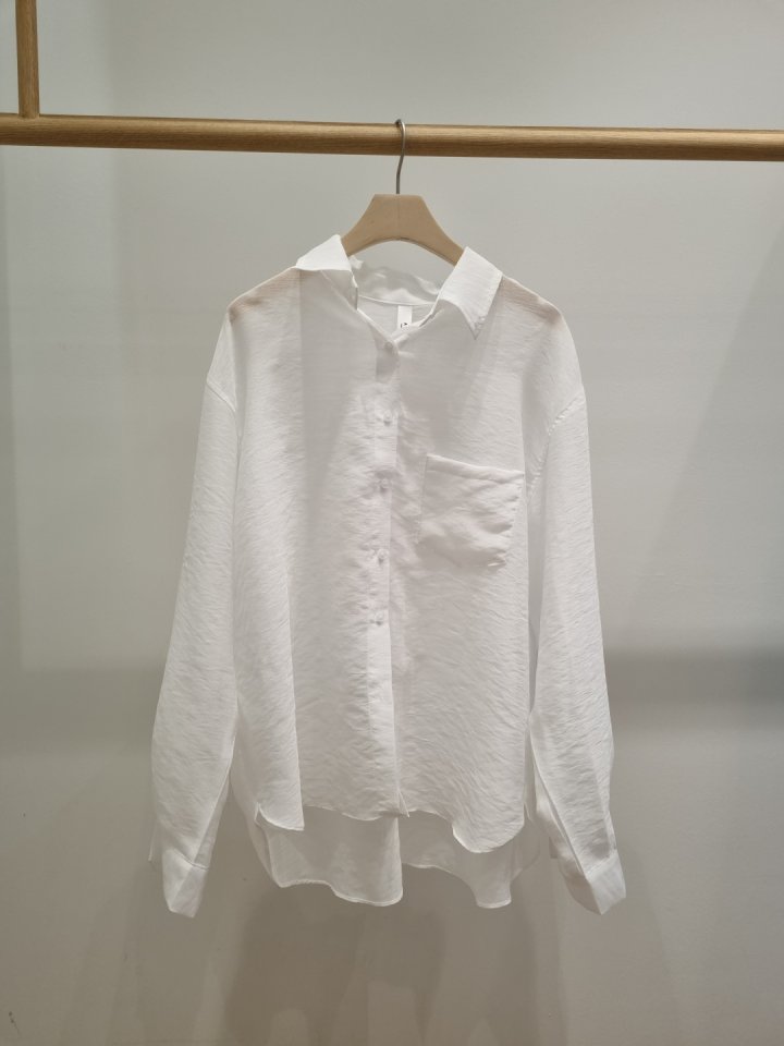 Allu - Korean Women Fashion - #momslook - Shy Back Button Shirt - 5