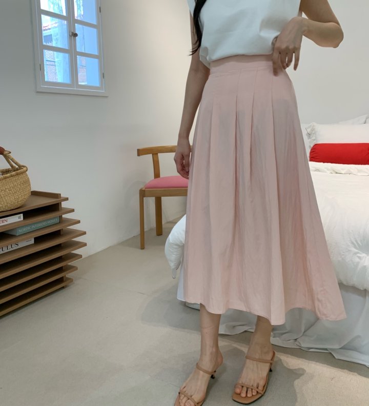 Allu - Korean Women Fashion - #momslook - Pin-Tuck Pleated Skirt