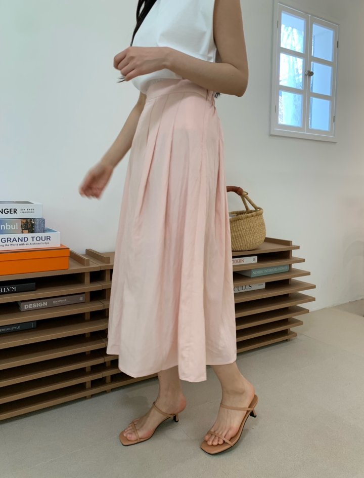 Allu - Korean Women Fashion - #momslook - Pin-Tuck Pleated Skirt - 5