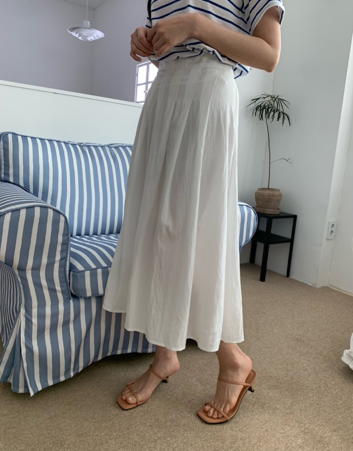 Allu - Korean Women Fashion - #momslook - Pin-Tuck Pleated Skirt - 9