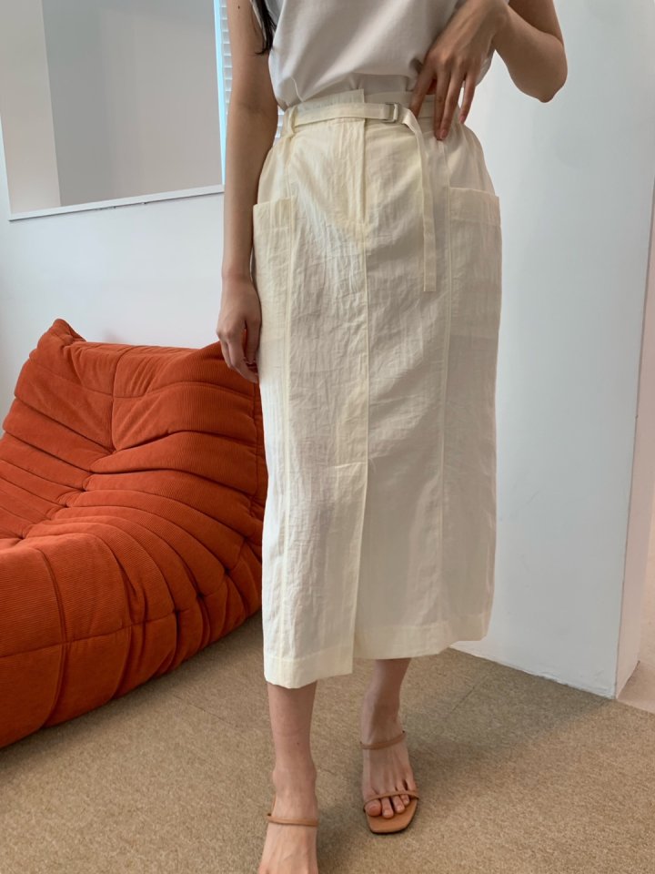 Allu - Korean Women Fashion - #momslook - Belt Pocket Skirt - 10