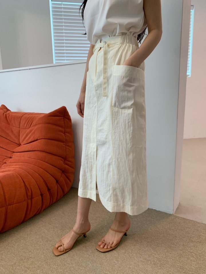 Allu - Korean Women Fashion - #momslook - Belt Pocket Skirt - 11