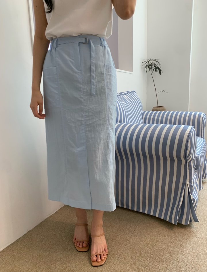 Allu - Korean Women Fashion - #momslook - Belt Pocket Skirt - 6