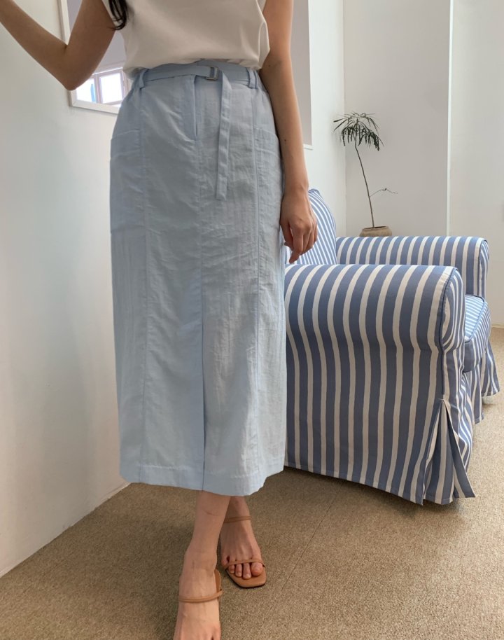 Allu - Korean Women Fashion - #momslook - Belt Pocket Skirt - 7