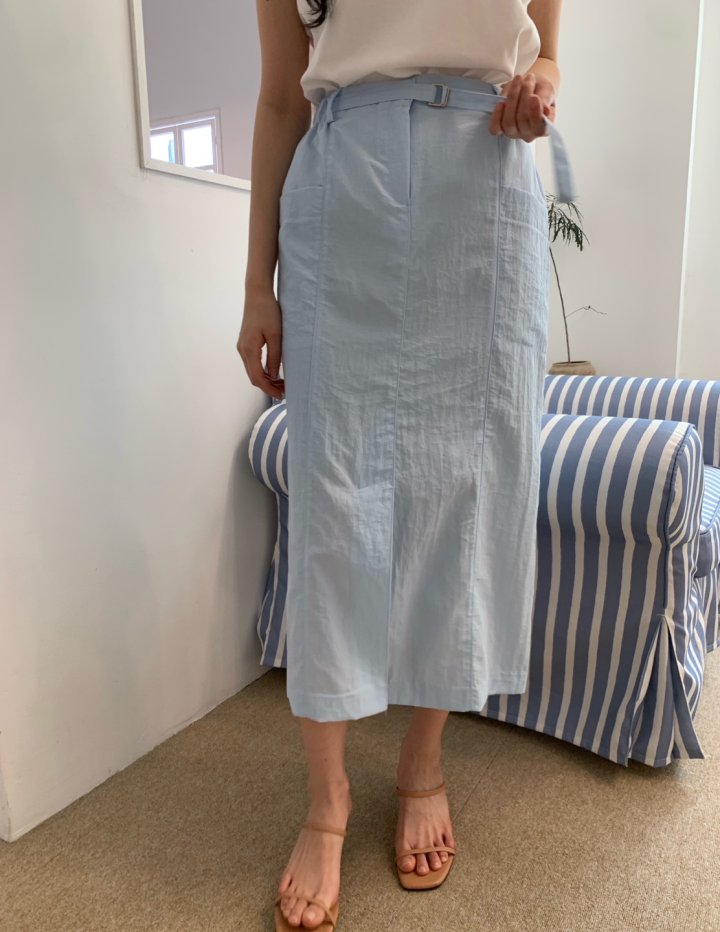 Allu - Korean Women Fashion - #momslook - Belt Pocket Skirt - 8
