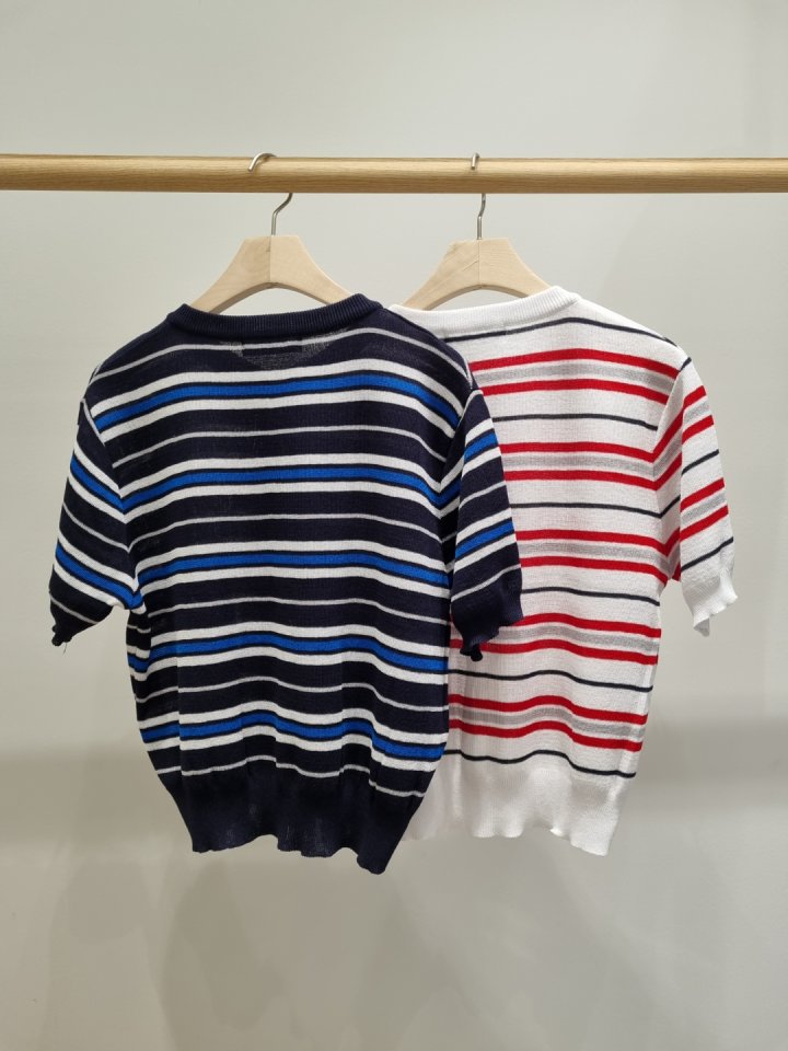Allu - Korean Women Fashion - #momslook - Multi Stripe Cardigan - 3