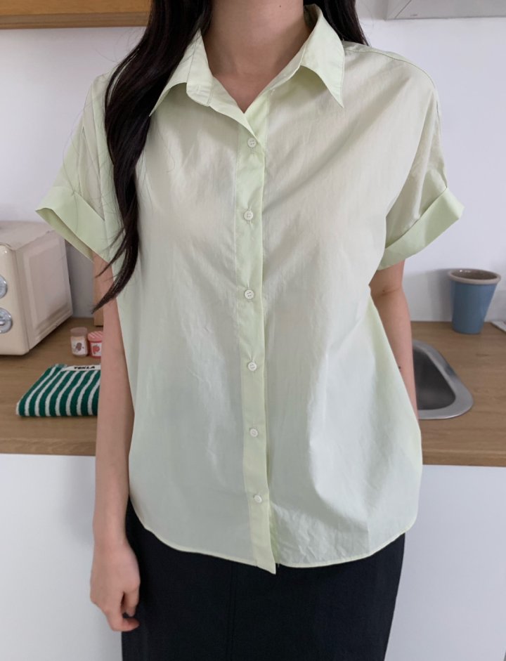 Allu - Korean Women Fashion - #momslook - Roll-Up Shirt - 5