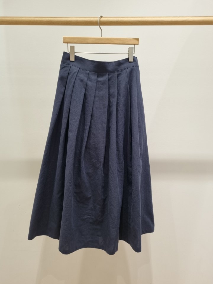 Allu - Korean Women Fashion - #pursuepretty - Linen Pleated Hull Skirt - 7