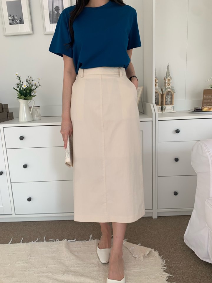 Allu - Korean Women Fashion - #pursuepretty - Bibi Long Span Skirt - 3
