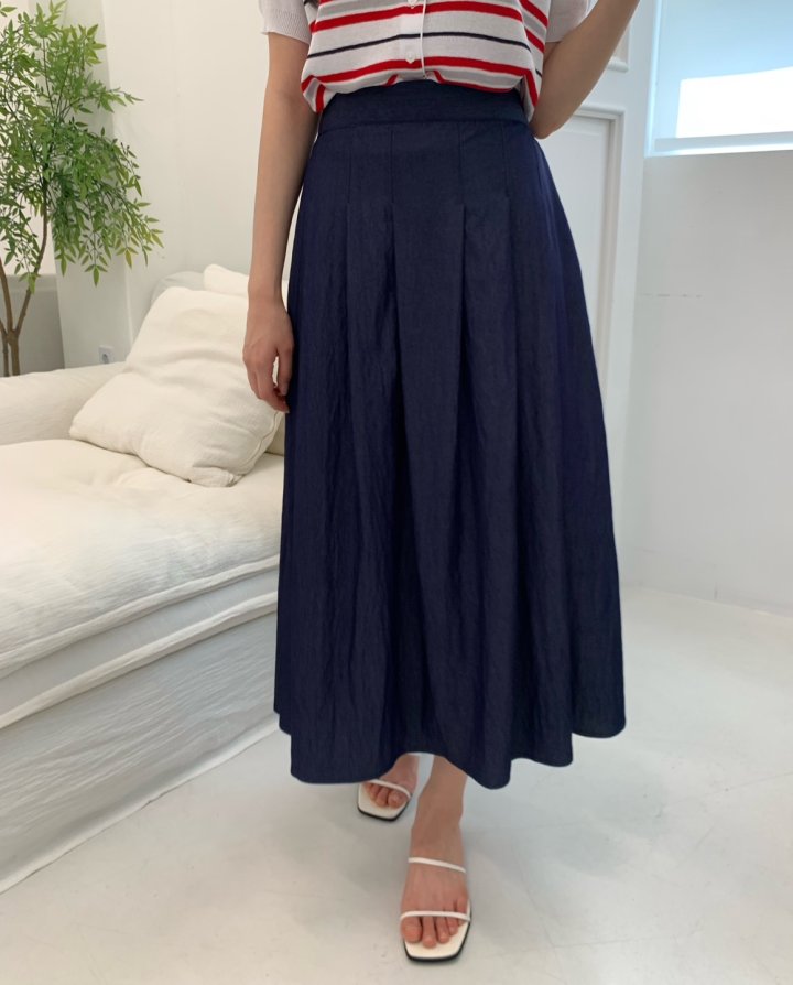 Allu - Korean Women Fashion - #pursuepretty - Summer Denim Hull Skirt - 8