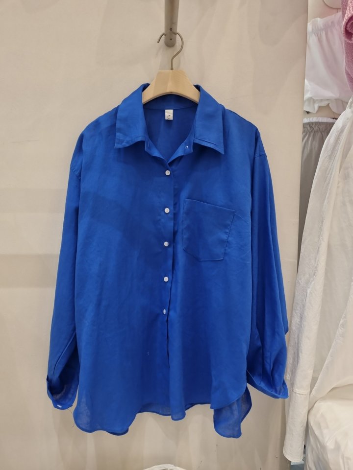 Allu - Korean Women Fashion - #pursuepretty - Linen Back Button Shirt - 3