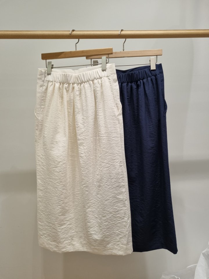 Allu - Korean Women Fashion - #restrostyle - Washed Front Slit Skirt - 3