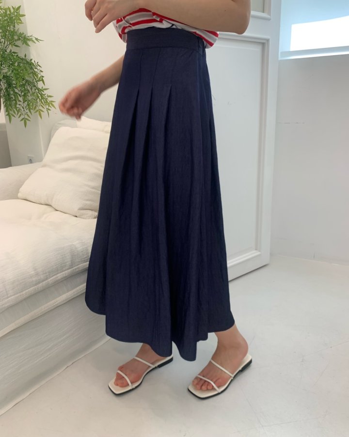 Allu - Korean Women Fashion - #restrostyle - Summer Denim Hull Skirt - 9