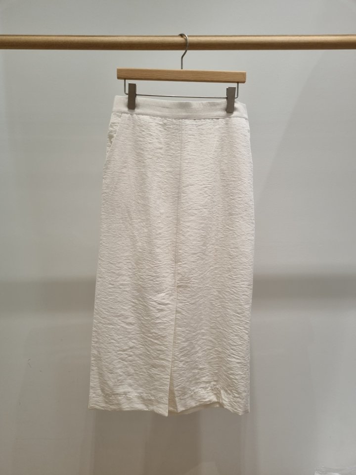 Allu - Korean Women Fashion - #restrostyle - Washed Front Slit Skirt - 4