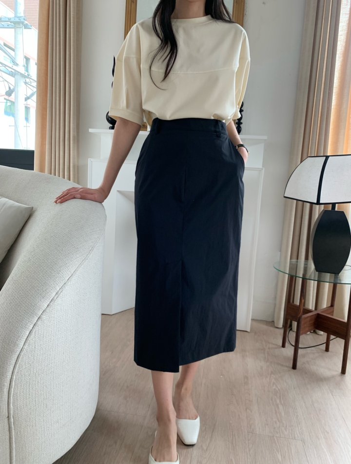 Allu - Korean Women Fashion - #shopsmall - Basrak Span Skirt - 7