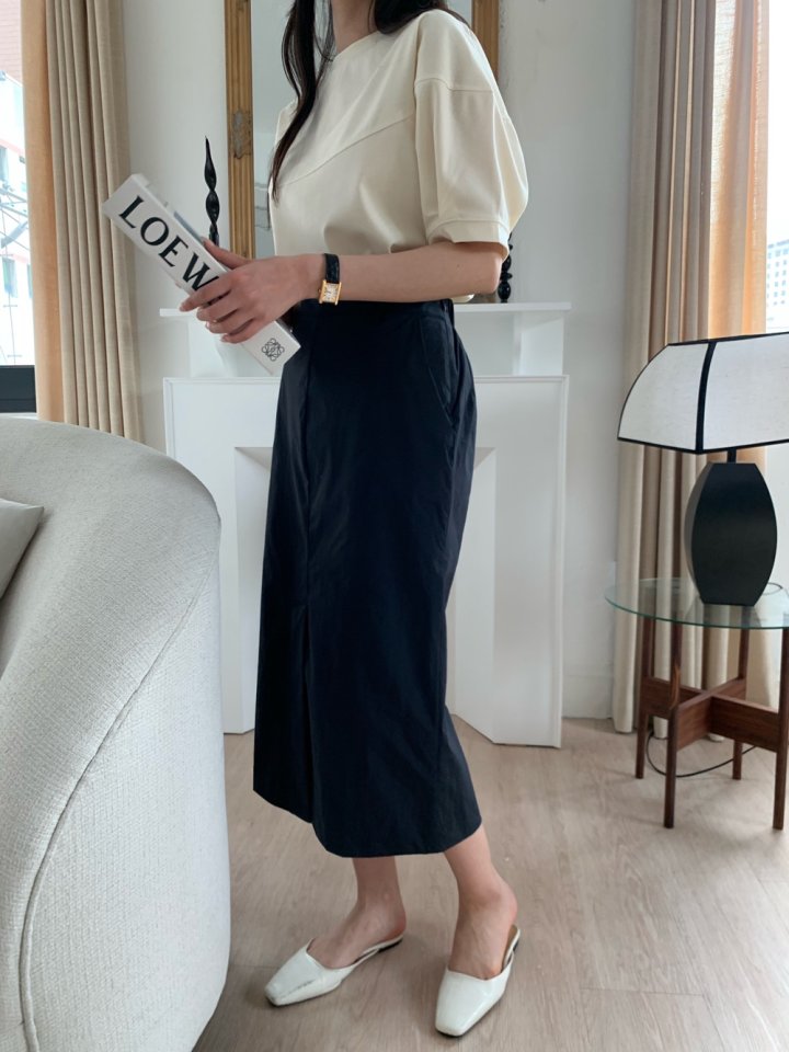Allu - Korean Women Fashion - #thatsdarling - Basrak Span Skirt - 8