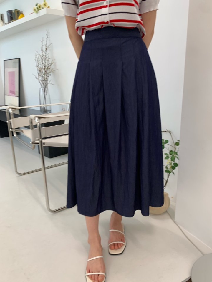 Allu - Korean Women Fashion - #thatsdarling - Summer Denim Hull Skirt - 12