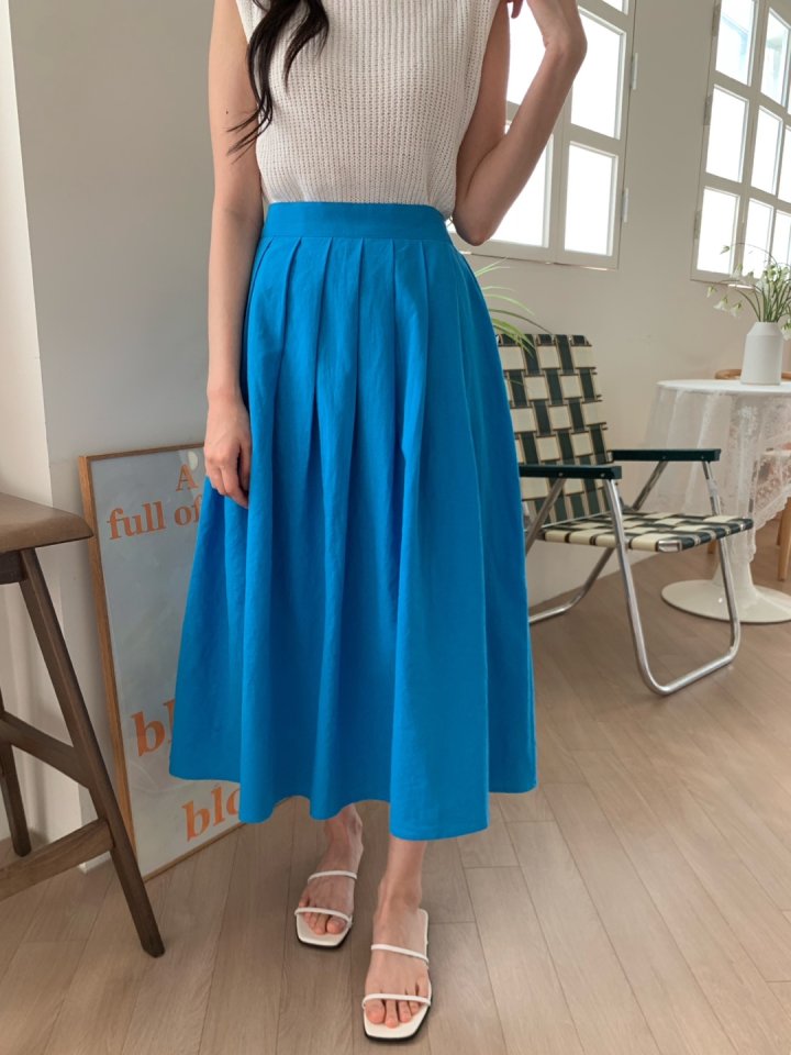 Allu - Korean Women Fashion - #thelittlethings - Linen Pleated Hull Skirt - 3