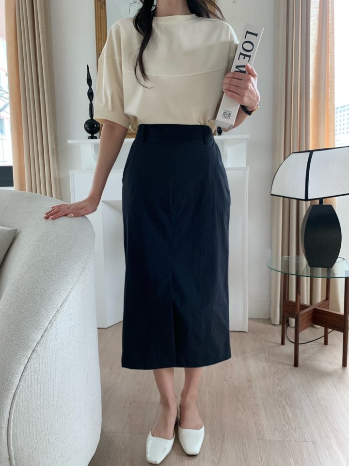 Allu - Korean Women Fashion - #thelittlethings - Basrak Span Skirt - 9