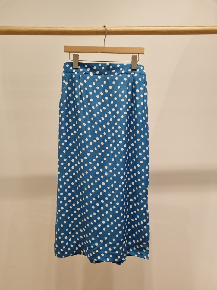 Allu - Korean Women Fashion - #vintageinspired - Dot Side Slit Skirt - 3