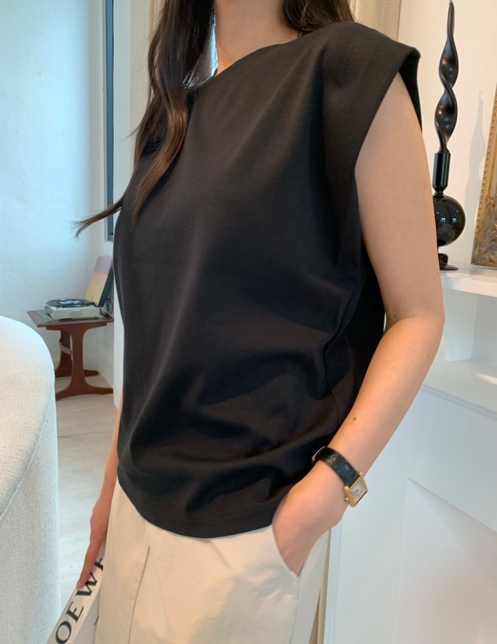 Allu - Korean Women Fashion - #womensfashion - Vera Sleeveless Tee - 11