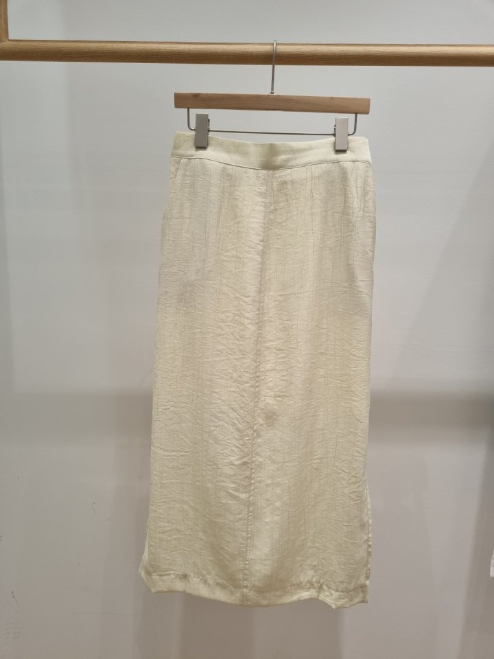 Allu - Korean Women Fashion - #momslook - Wrinkle Side Slit Skirt - 4