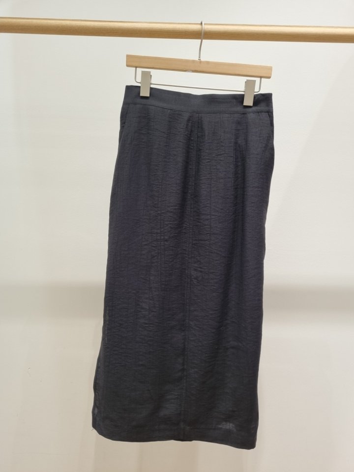 Allu - Korean Women Fashion - #womensfashion - Wrinkle Side Slit Skirt - 6