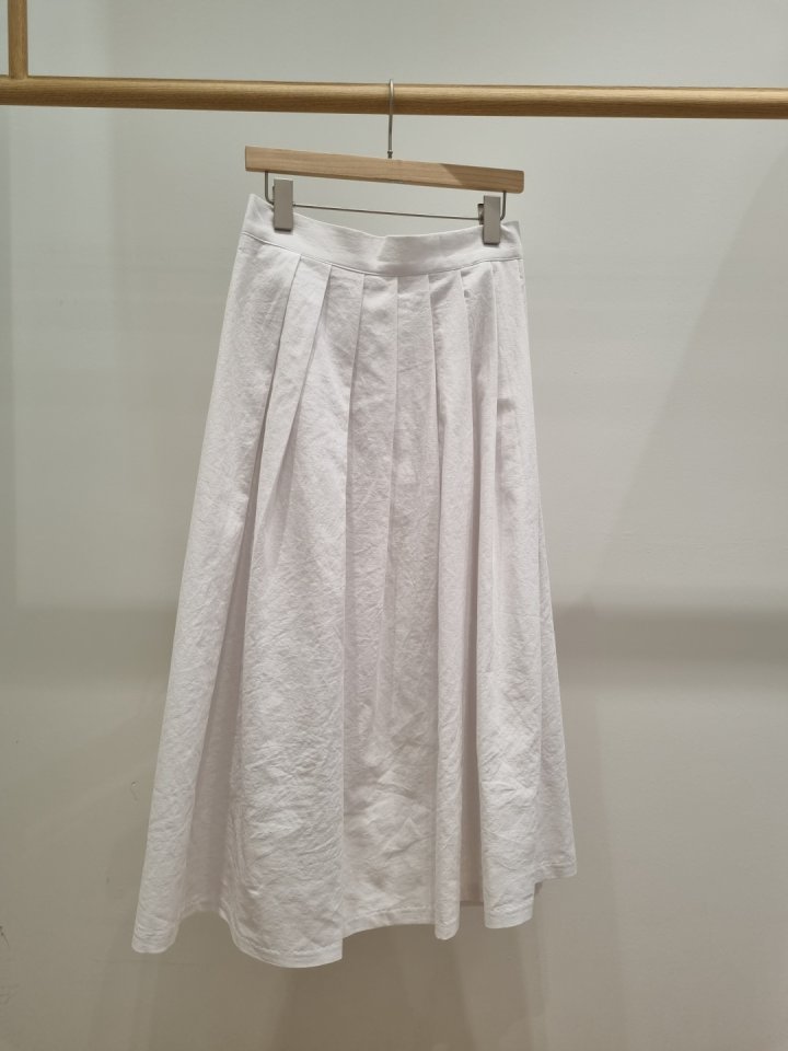 Allu - Korean Women Fashion - #momslook - Linen Pleated Hull Skirt - 4