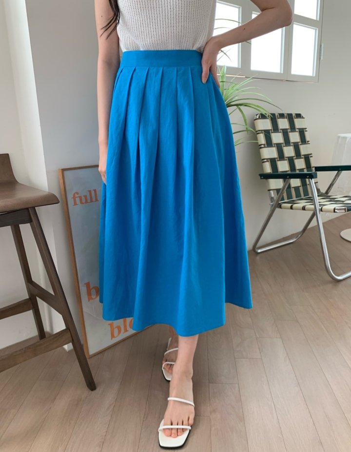 Allu - Korean Women Fashion - #womensfashion - Linen Pleated Hull Skirt - 5