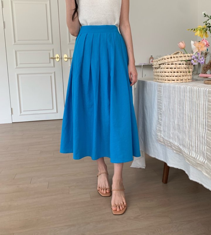 Allu - Korean Women Fashion - #womensfashion - Linen Pleated Hull Skirt - 7