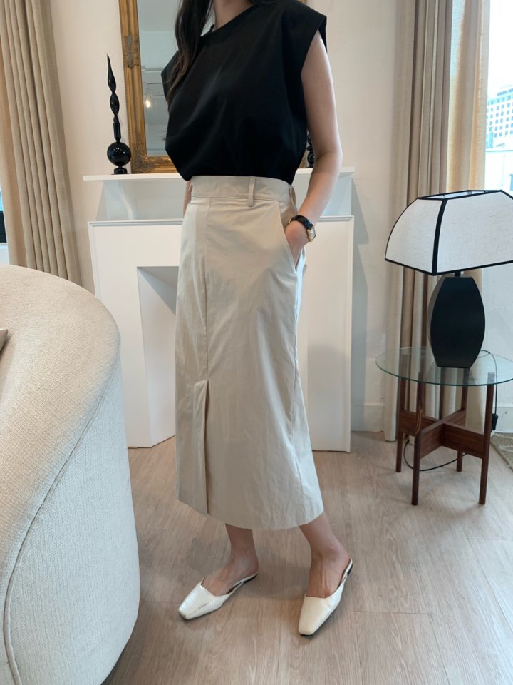 Allu - Korean Women Fashion - #womensfashion - Basrak Span Skirt