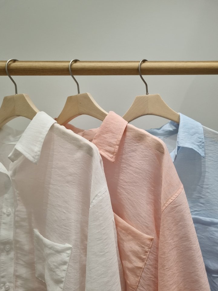 Allu - Korean Women Fashion - #womensfashion - Shy Back Button Shirt - 2