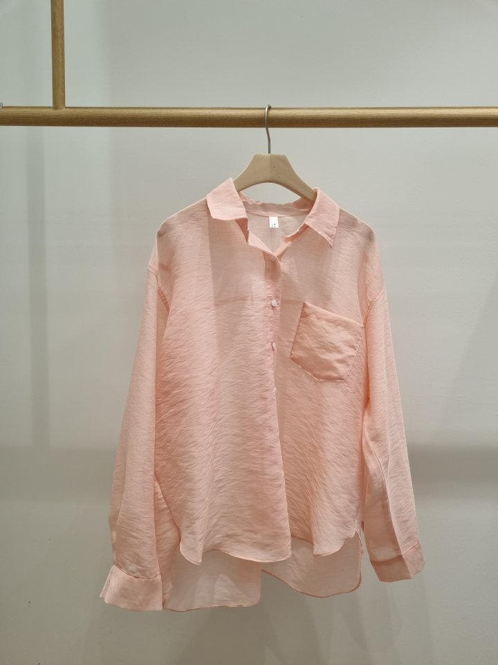 Allu - Korean Women Fashion - #momslook - Shy Back Button Shirt - 4