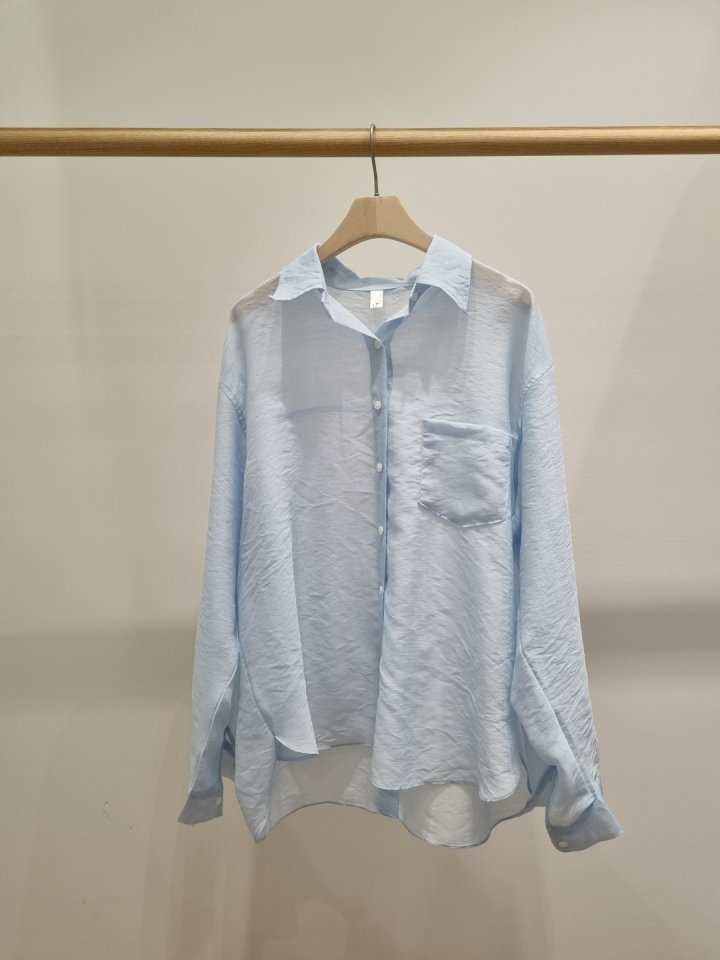 Allu - Korean Women Fashion - #womensfashion - Shy Back Button Shirt - 6