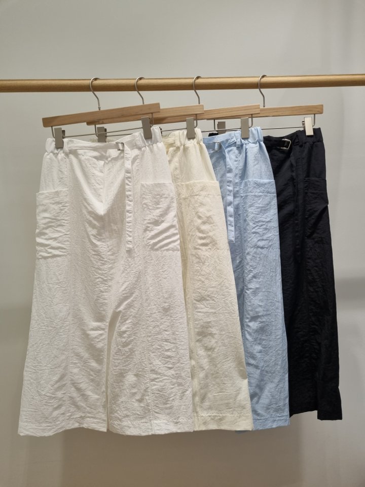 Allu - Korean Women Fashion - #womensfashion - Belt Pocket Skirt