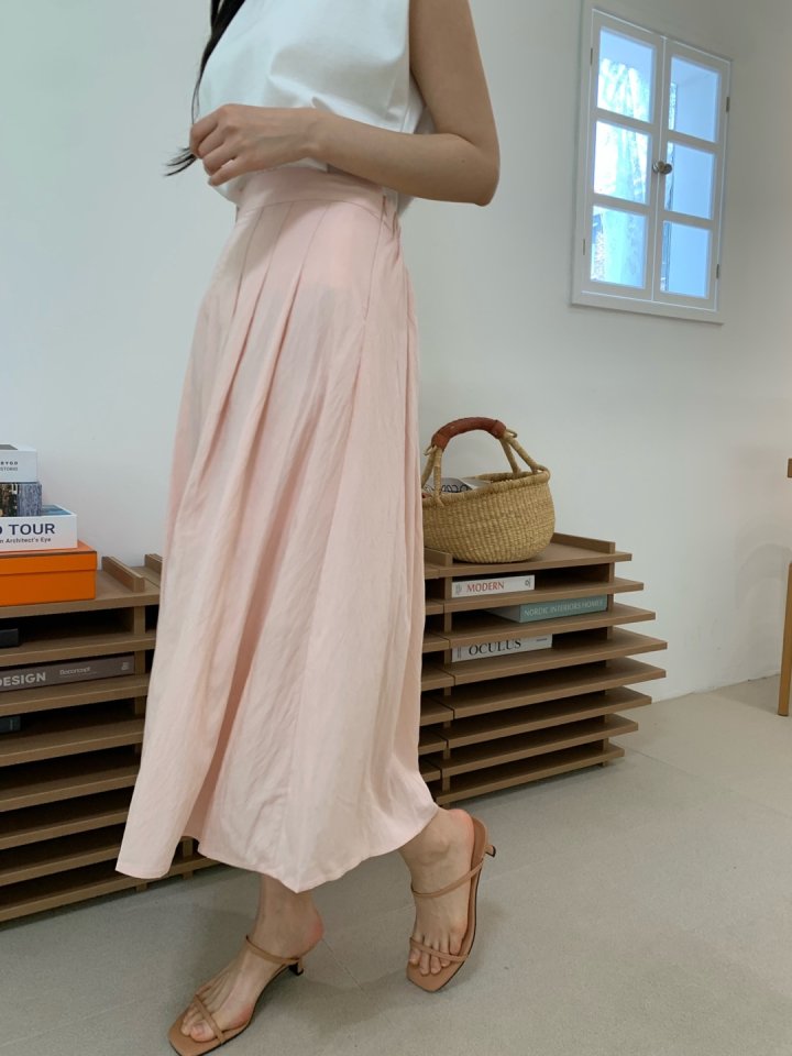 Allu - Korean Women Fashion - #womensfashion - Pin-Tuck Pleated Skirt - 2