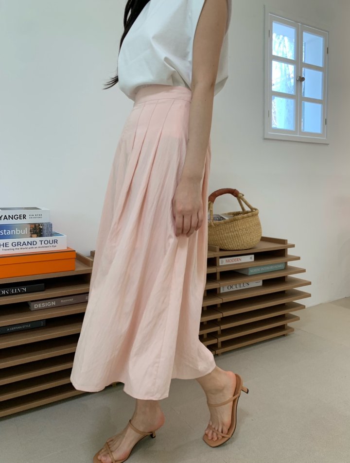 Allu - Korean Women Fashion - #momslook - Pin-Tuck Pleated Skirt - 4