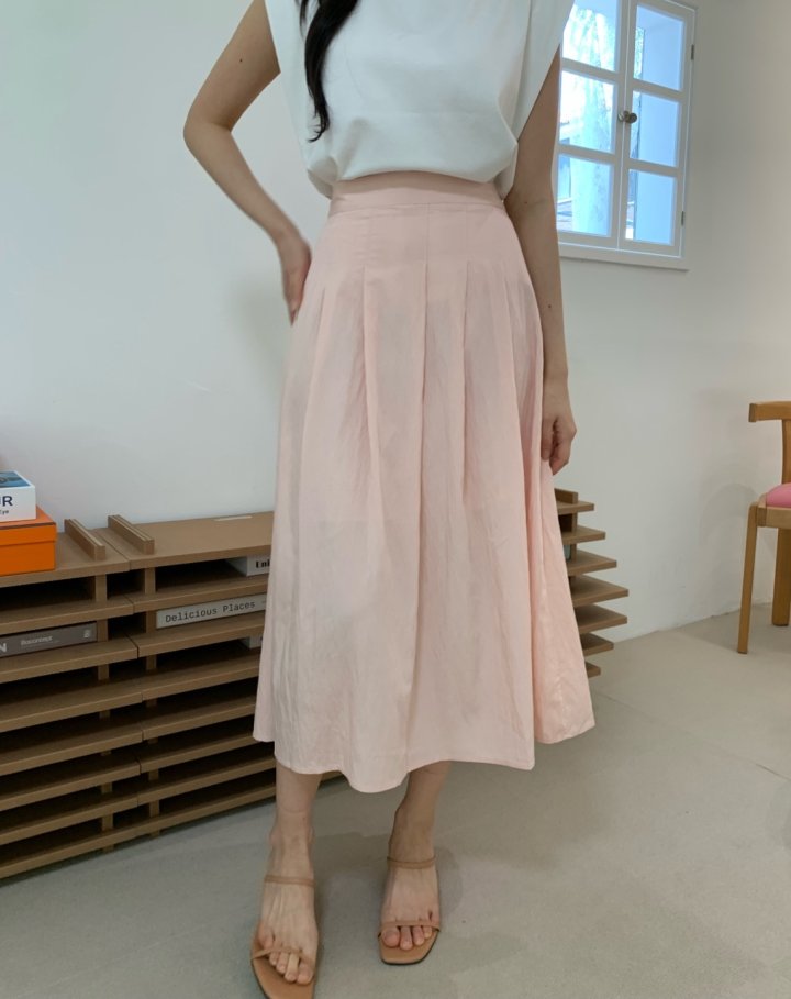 Allu - Korean Women Fashion - #womensfashion - Pin-Tuck Pleated Skirt - 6