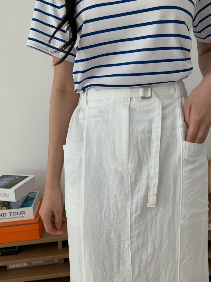 Allu - Korean Women Fashion - #womensfashion - Belt Pocket Skirt - 2