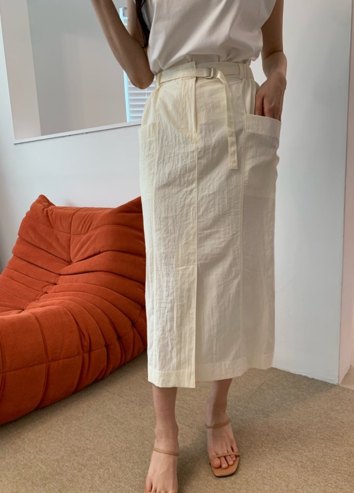 Allu - Korean Women Fashion - #womensfashion - Belt Pocket Skirt - 8