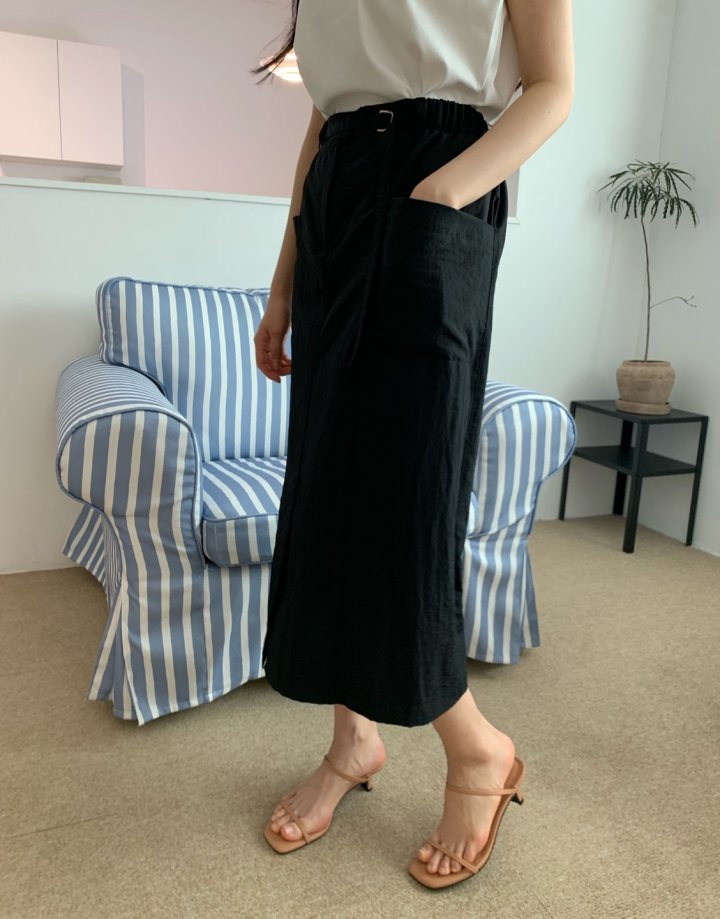Allu - Korean Women Fashion - #womensfashion - Belt Pocket Skirt - 3