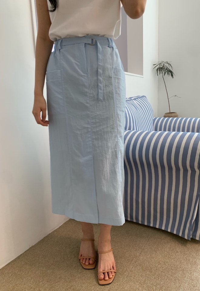 Allu - Korean Women Fashion - #womensfashion - Belt Pocket Skirt - 5