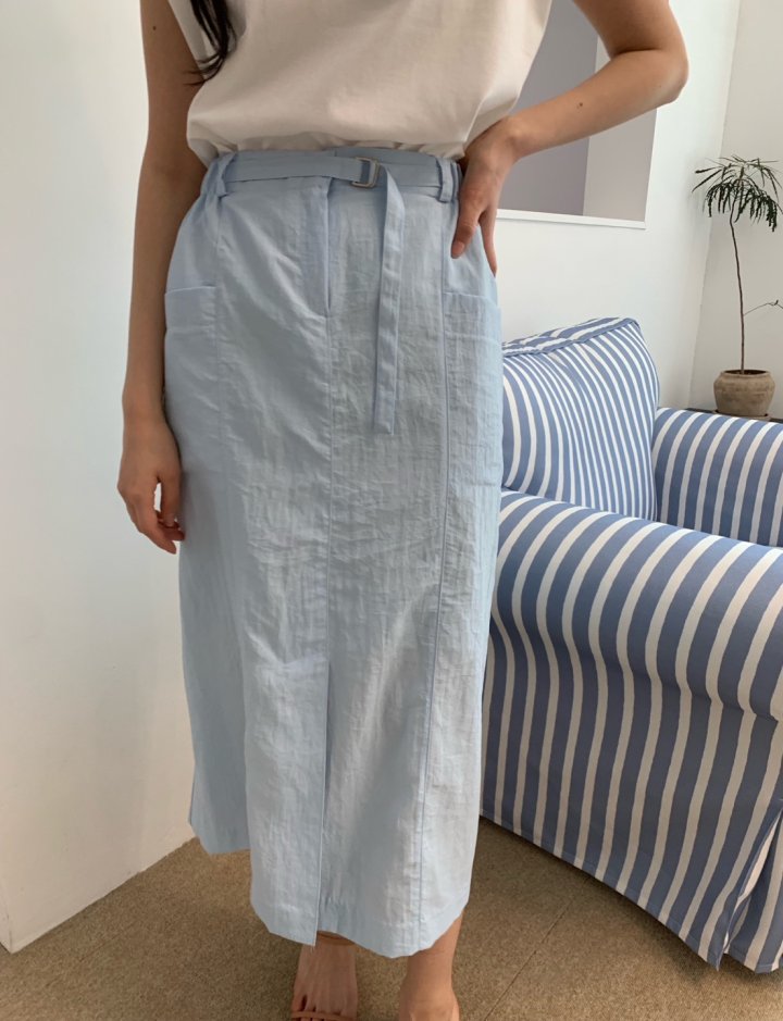 Allu - Korean Women Fashion - #womensfashion - Belt Pocket Skirt - 9