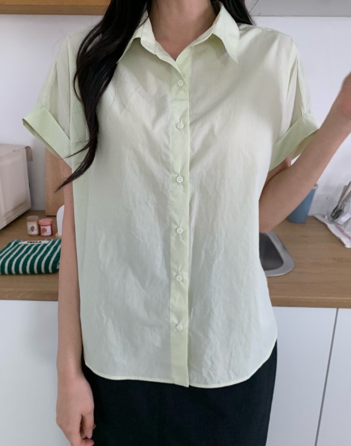 Allu - Korean Women Fashion - #womensfashion - Roll-Up Shirt - 7