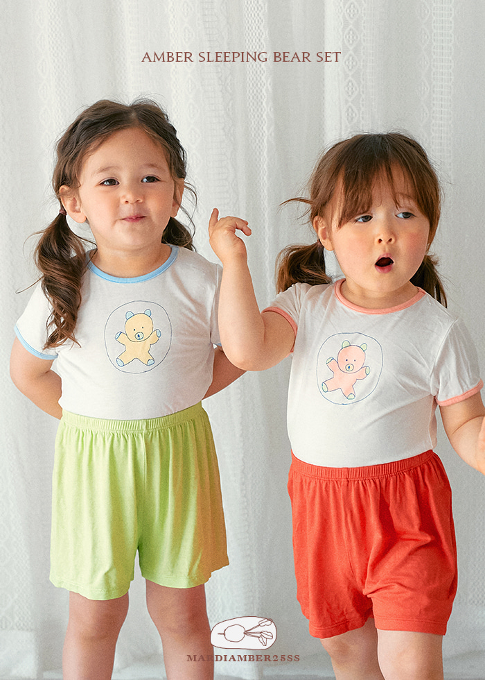 Amber - Korean Children Fashion - #kidsstore - Cool Bear Set - 2