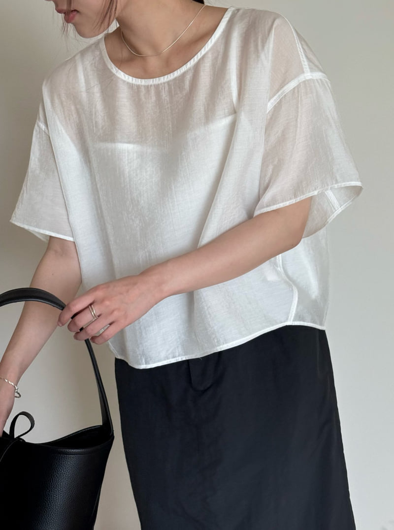 Amygrace - Korean Women Fashion - #momslook - Set Slip Blouse - 7