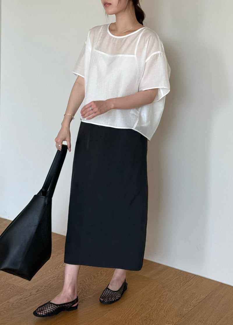 Amygrace - Korean Women Fashion - #momslook - Tenshi Banding Skirt - 8