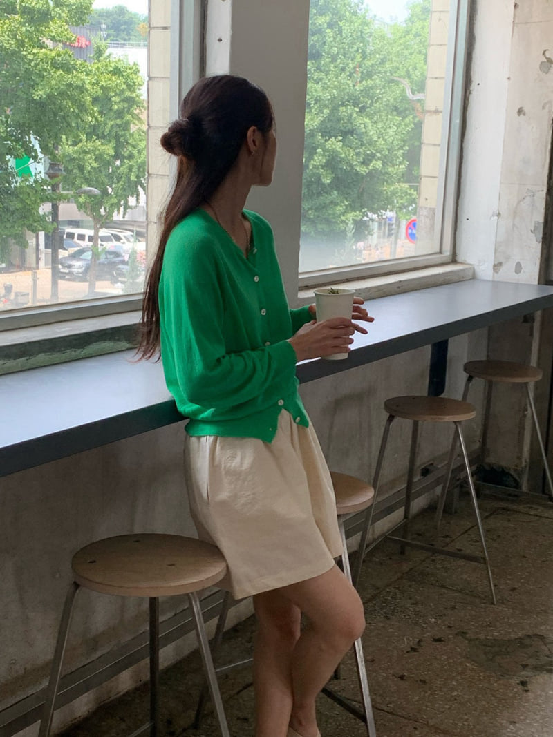Amygrace - Korean Women Fashion - #momslook - Linen Summer Cardigan - 8